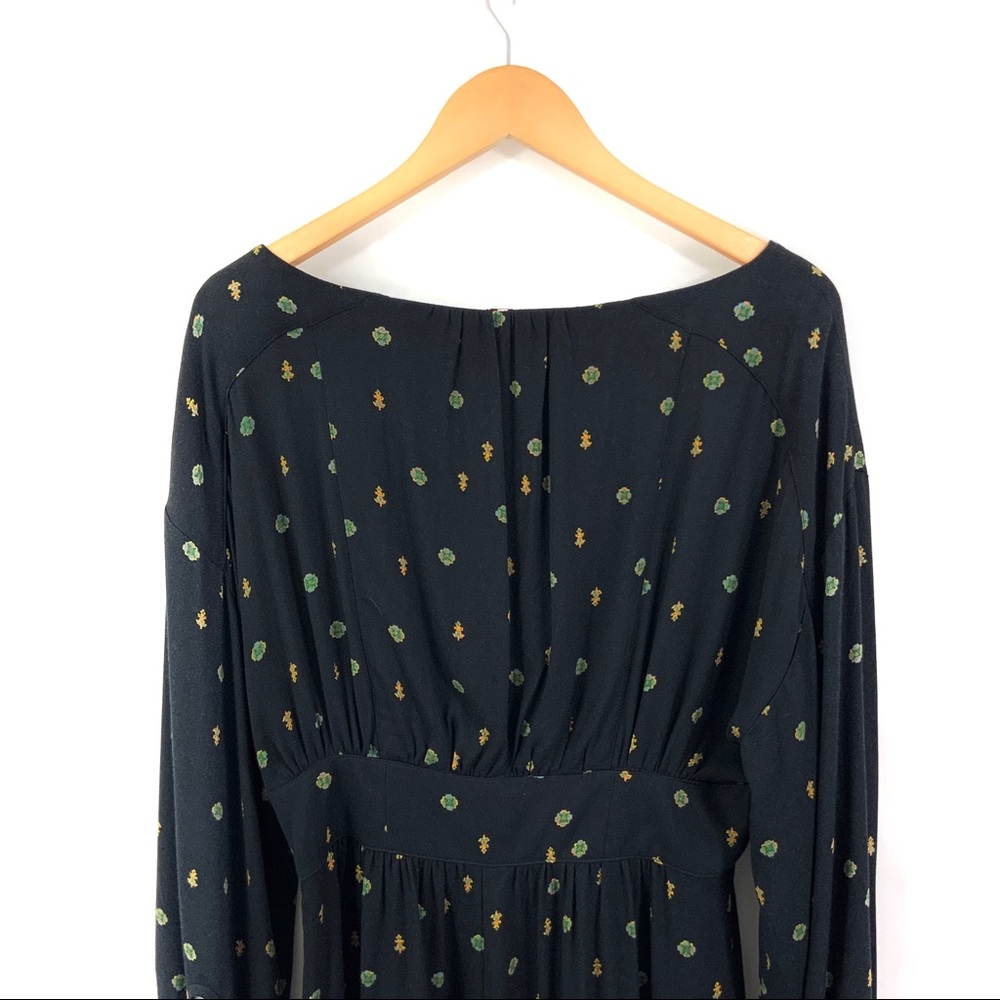 FREE PEOPLE Long Sleeve Romper Love Grows Shorts Romper Loose Fit Flowy K13 - Picture 8 of 10